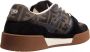 Fendi Stoffen lage sneakers met suède inzetstukken - Thumbnail 6