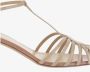 FRANCESCO RUSSO Sandalen Shiny Leather Cage Sandals in roze - Thumbnail 3