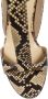 FRANCESCO RUSSO Sandalen Stiletto Sandals With T-Strap And Snake Print Desi in beige - Thumbnail 2