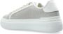 Furla Low-Top Sneakers Beige Textured Leather Platform Sneakers in wit - Thumbnail 6