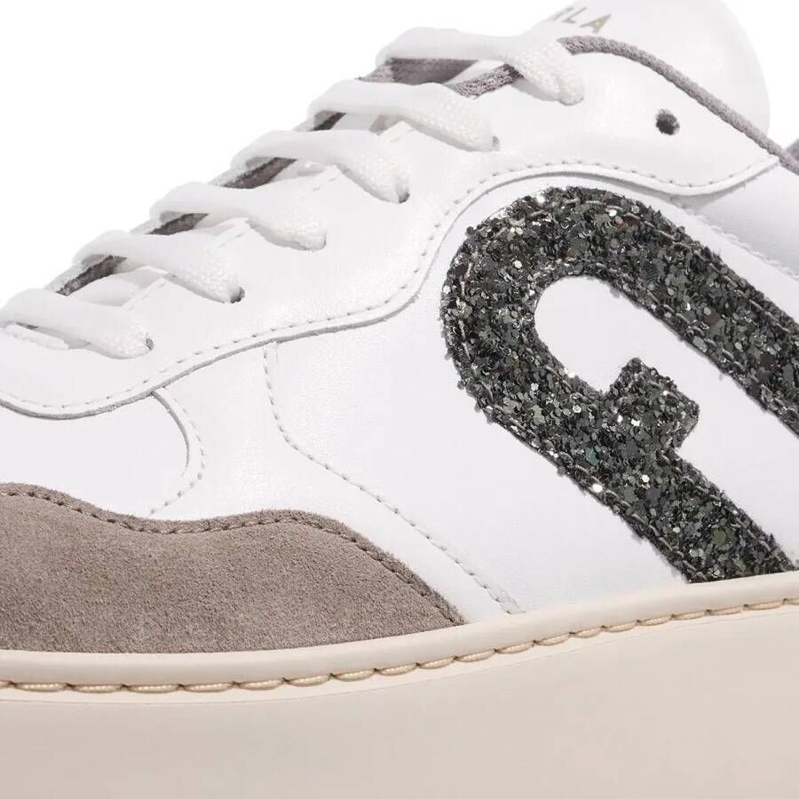 Furla Low-Top Sneakers Vitello Soft Bicolor+Tessuto Spalmato+Cr in grijs
