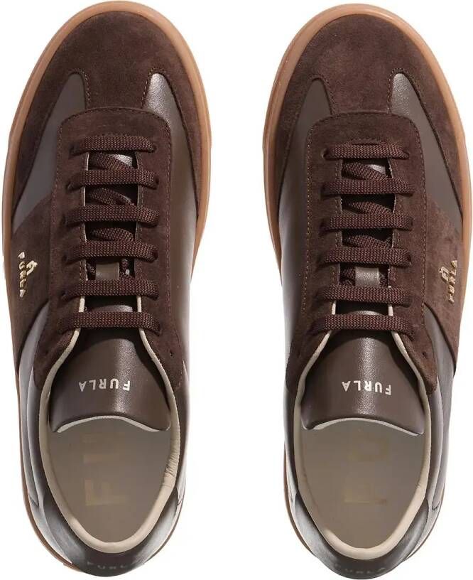 Furla Low-Top Sneakers Vitello Soft+Crosta Sporty in bruin