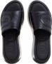 Furla Zwarte leren slippers met rubberen zool Black Dames - Thumbnail 15
