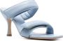 Gia Borghini Slippers & Mules Perni 03 New Leather Mules in blauw - Thumbnail 2
