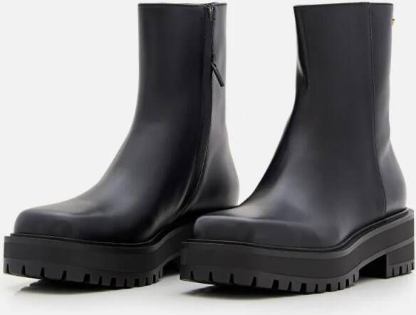 Gianvito Rossi Boots Leather Combat Boots in zwart