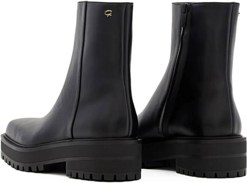 Gianvito Rossi Boots Leather Combat Boots in zwart