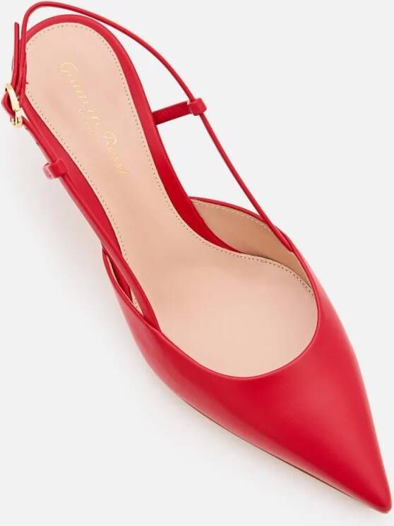 Gianvito Rossi Hoge hakken Ascent 55 Slingback in rood