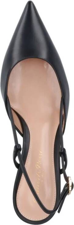 Gianvito Rossi Hoge hakken "Ascent 55" Slingback Pumps – Black in zwart