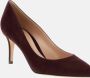 Gianvito Rossi Hoge hakken Burgundy Suede Pumps With 70 Mm Hee in zwart - Thumbnail 2