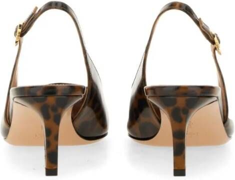 Gianvito Rossi Hoge hakken "Christina" Slingback in bruin