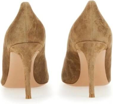 Gianvito Rossi Hoge hakken "Gianvito 85" Décollete in bruin