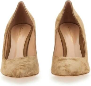 Gianvito Rossi Hoge hakken "Gianvito 85" Décollete in bruin