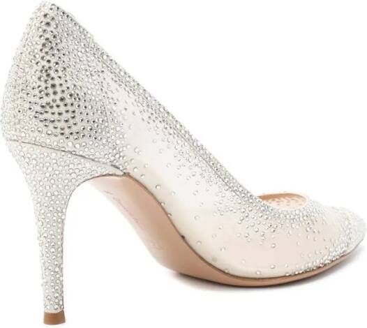 Gianvito Rossi Hoge hakken Rania 85 in beige