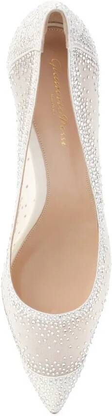 Gianvito Rossi Hoge hakken Rania 85 in beige