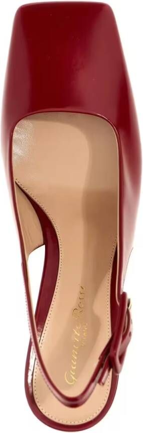 Gianvito Rossi Hoge hakken 'Ric' Slingbacks in rood