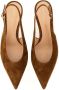 Gianvito Rossi Hoge hakken "Robbie" Slingback in bruin - Thumbnail 3
