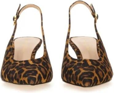 Gianvito Rossi Hoge hakken "Robbie" Slingback in bruin