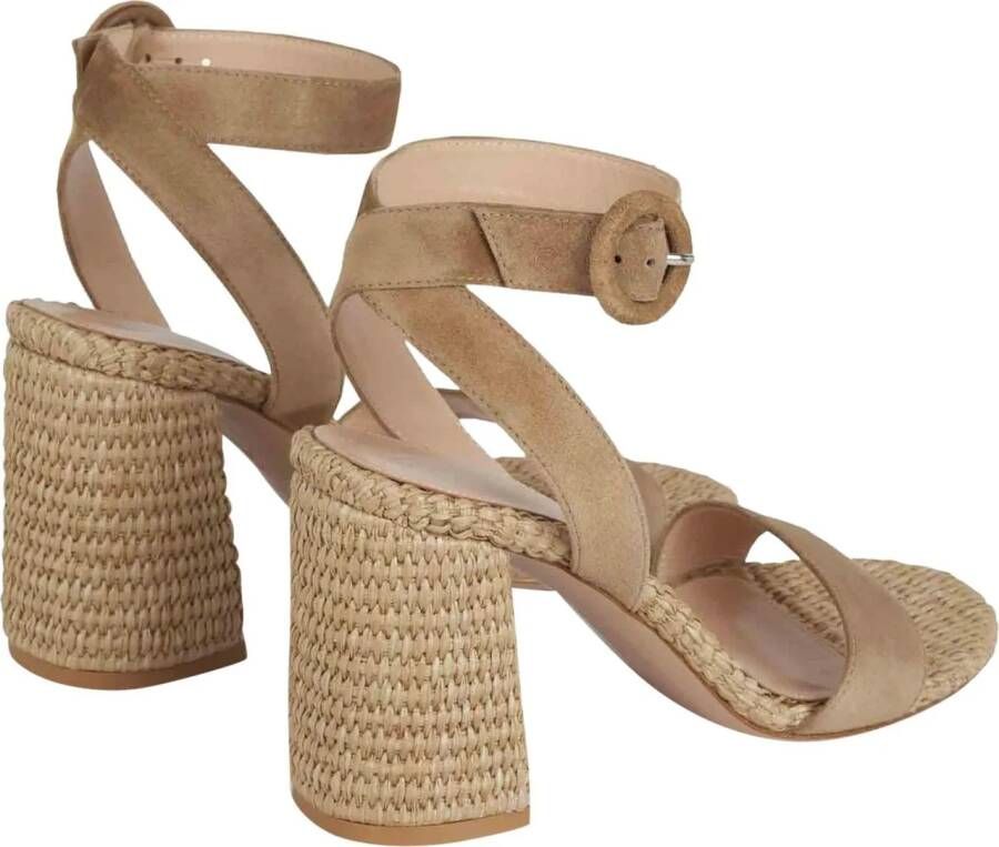 Gianvito Rossi Hoge hakken Suede Heeled Shoes in bruin