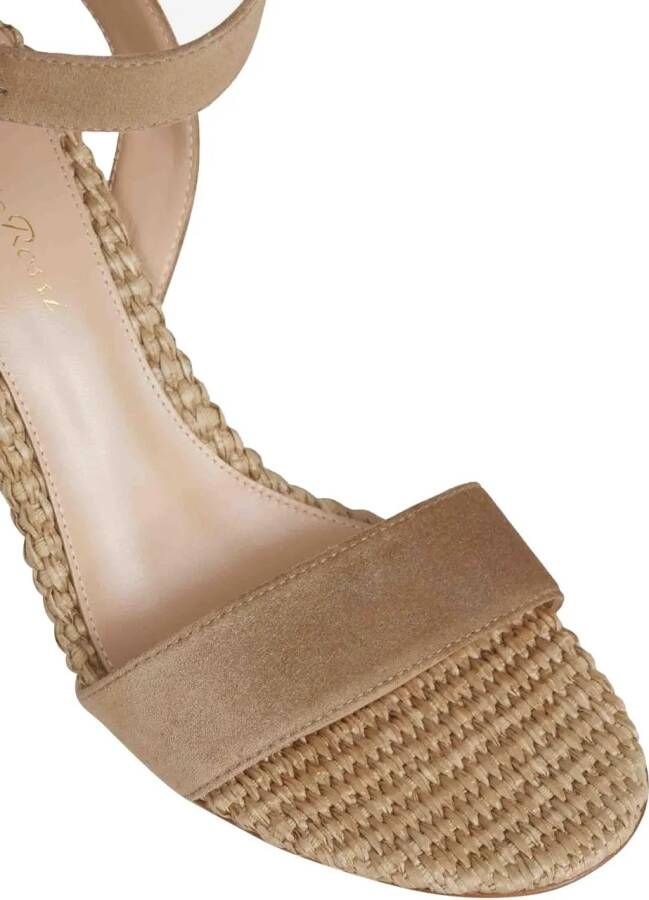 Gianvito Rossi Hoge hakken Suede Heeled Shoes in bruin