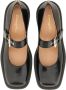 Gianvito Rossi Rounded Toe Leather Sandals in grijs - Thumbnail 3