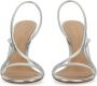Gianvito Rossi Sandalen High-Stiletto Nappa Sandals With Straps in zilver - Thumbnail 2