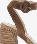 Gianvito Rossi Sandalen Suede And Raffia Sandals in bruin - Thumbnail 3