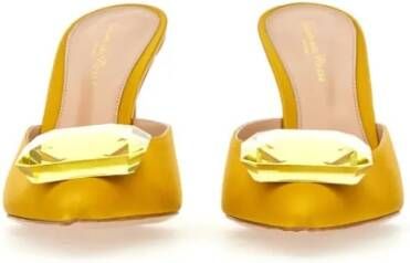 Gianvito Rossi Slippers & Mules Jaipur Mule With Jewel Embellishment in geel