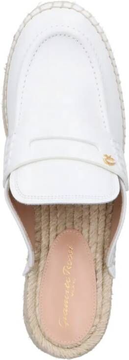 Gianvito Rossi Wedge Espadrilles – White in wit