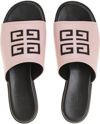 Givenchy Sandalen 4G Flat Sandals in poeder roze