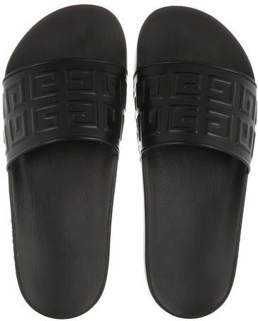 Givenchy Sandalen 4G Flat Sandals Leather in zwart