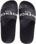 Givenchy Zwarte Slide Sandalen met Contrasterende Handtekening Zwart Dames - Thumbnail 10