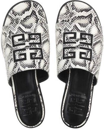 Givenchy Slippers 4G Cut-Out Logo Flat Mules in grijs
