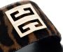 Givenchy Slippers 4G Flat Mule Leopard Print Haircalf in bruin - Thumbnail 3