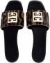 Givenchy Slippers 4G Flat Mule Leopard Print Haircalf in bruin - Thumbnail 4