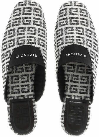 Givenchy Slippers 4G Flat Mules Jacquard in wit
