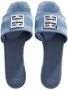 Givenchy Slippers 4G flat Mules washed denim in blauw - Thumbnail 3