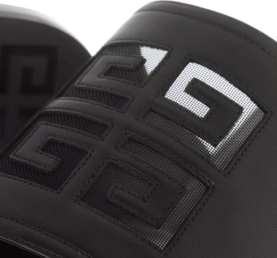 Givenchy Slippers & Mules 4G Flat Sandals Leather in zwart