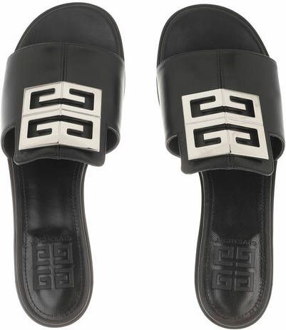 Givenchy Slippers 4G Flat Slipper Nappa Leather in zwart