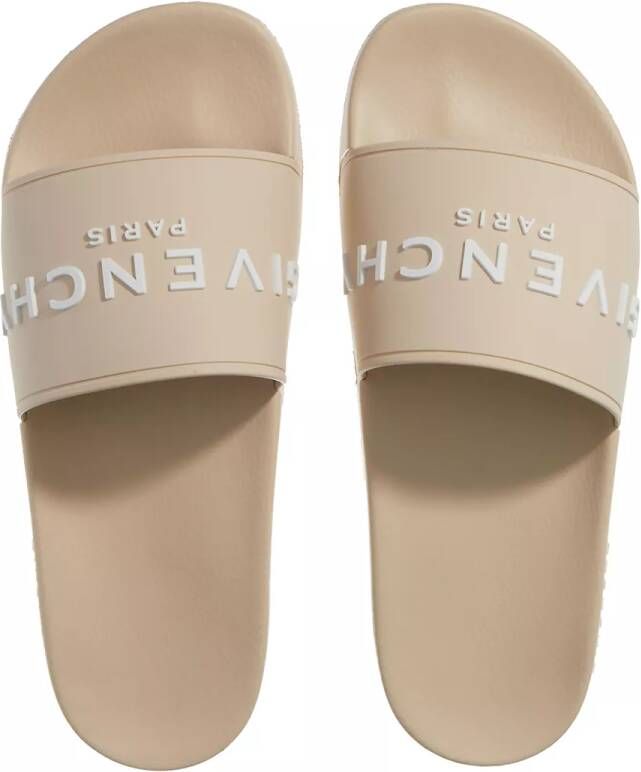 Givenchy Slippers Slide slippers with logo in beige