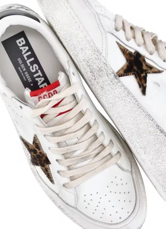 Golden Goose Low-Top Sneakers Ballstar Leather in wit