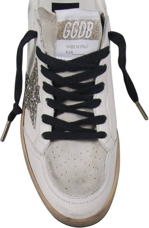 Golden Goose Low-Top Sneakers Ballstar Leather Sneaker in wit