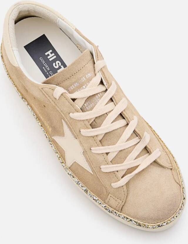 Golden Goose Low-Top Sneakers Beige Suede High-Top Sneakers in beige