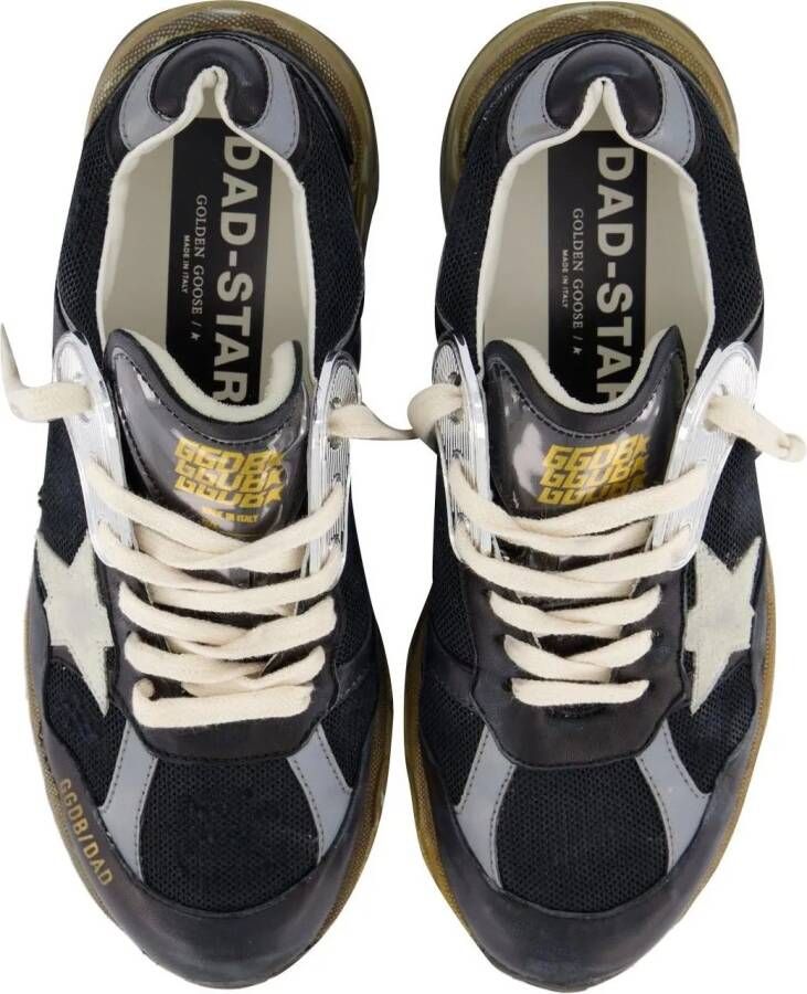 Golden Goose Low-Top Sneakers Black Running Dad Sneakers in zwart