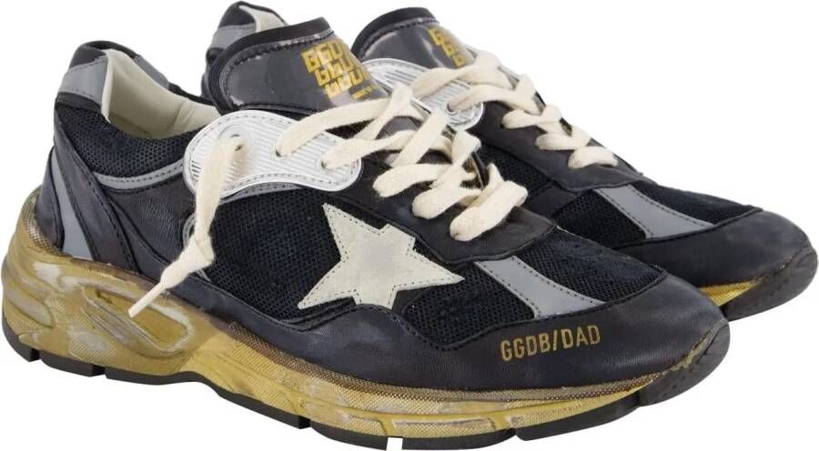 Golden Goose Low-Top Sneakers Black Running Dad Sneakers in zwart