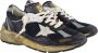 Golden Goose Gebruikte Look Sneaker met Zilveren Canvas Ster Black Dames - Thumbnail 4