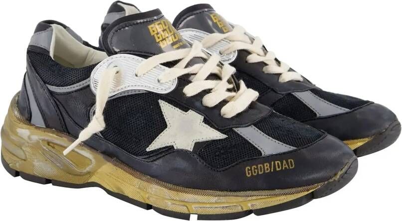 Golden Goose Low-Top Sneakers Black Running Dad Sneakers in zwart