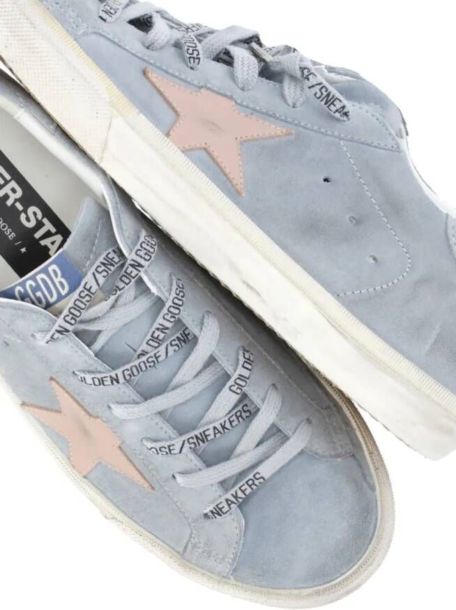 Golden Goose Low-Top Sneakers Blue Super Star Sneakers in blauw
