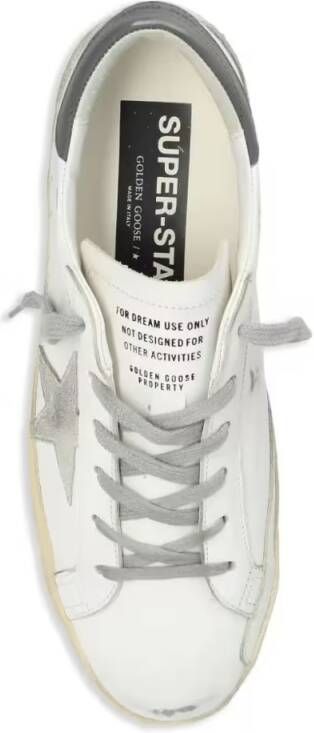 Golden Goose Low-Top Sneakers Calf Leather Sneakers With Distressed Finish And S in wit