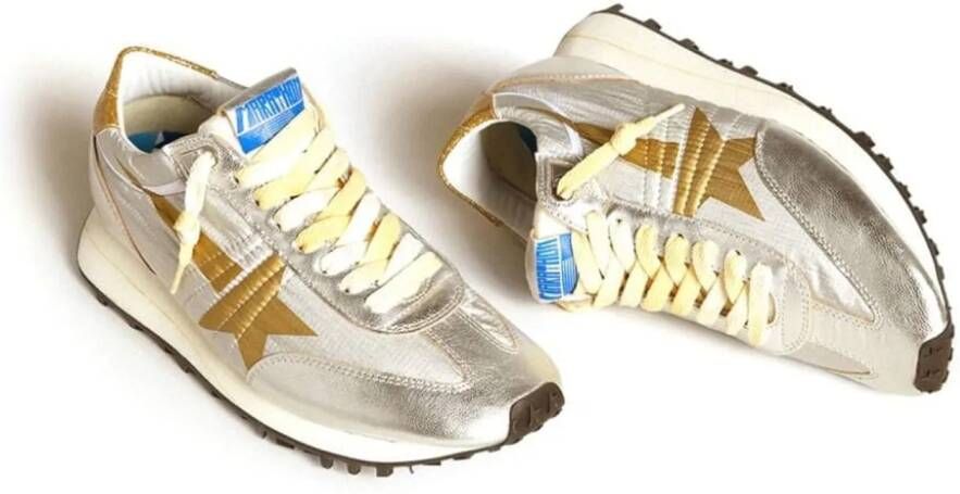 Golden Goose Low-Top Sneakers Running Marathon Sneakers in zilver