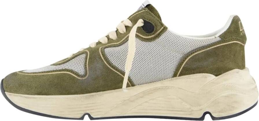 Golden Goose Low-Top Sneakers Dames Running Sneaker Groen in groen